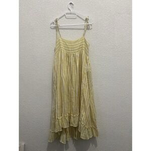 Rue Stiic Yellow Stripe Sabino Summer Beach Anthropology Dress medium‎